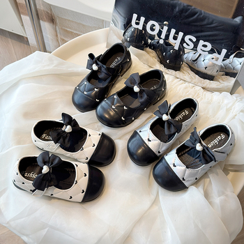 Bateliai mergaitėms – Korejos stiliaus, PU viršus, Velcro užsegimas, PU įdėklas, guminė padas