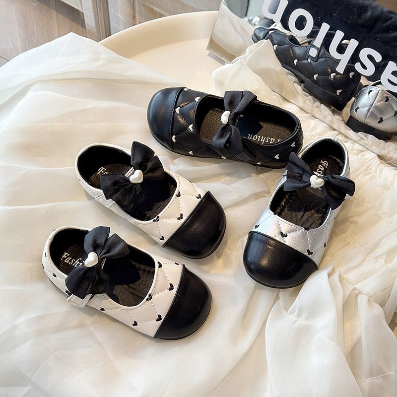 Bateliai mergaitėms – Korejos stiliaus, PU viršus, Velcro užsegimas, PU įdėklas, guminė padas