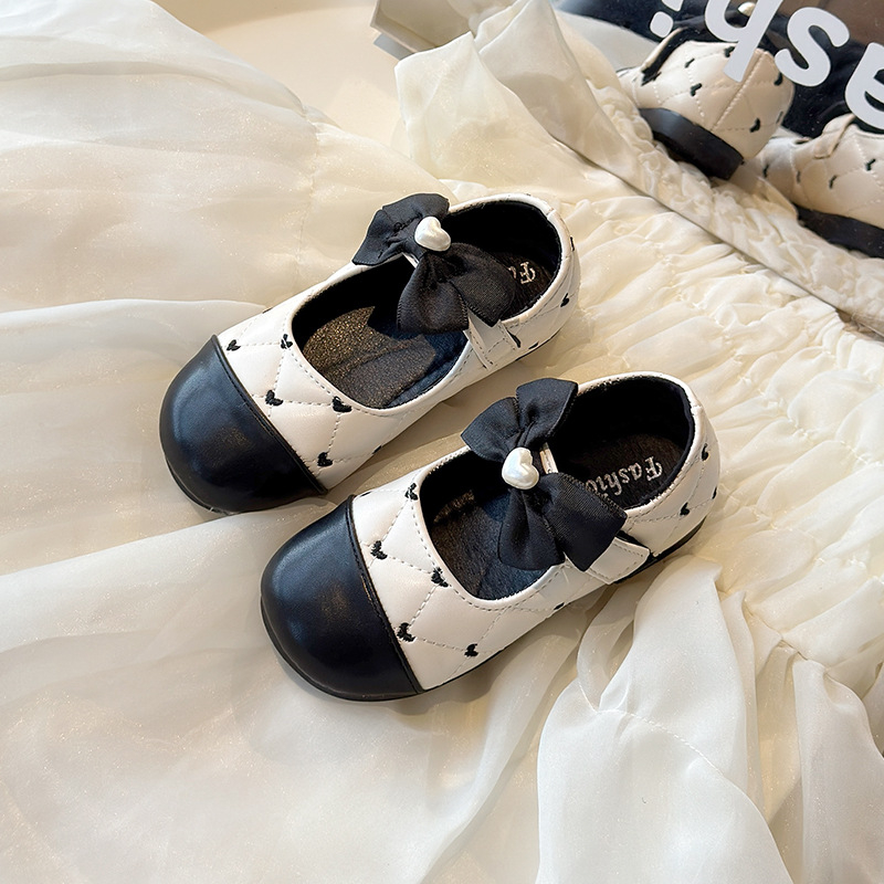 Bateliai mergaitėms – Korejos stiliaus, PU viršus, Velcro užsegimas, PU įdėklas, guminė padas