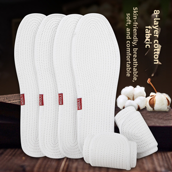 Стелки за обувки от чист памук, 8-слойни, пълна стелка, модел qcb, подходящи за маратонки, кожени обувки, ежедневни обувки, текстилни обувки и работни обувки, абсорбират пот и дишат