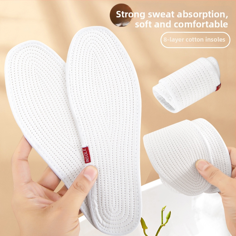 Tīras kokvilnas zolītes, 8 slāņu rokām darinātas, pilna zolīte, modeļa qcb, piemērotas skriešanas, ādas, ikdienas, auduma un darba kurpēm, uzsūc sviedrus un elpo