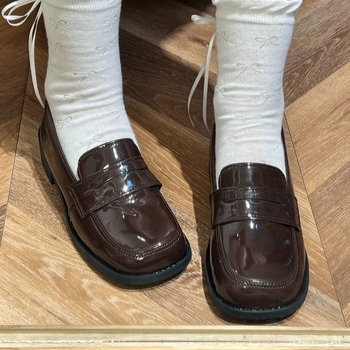 Ženske PU kožne školske cipele s okruglom nosom, niski pet 1–3 cm, gumena potplata, PU uložak