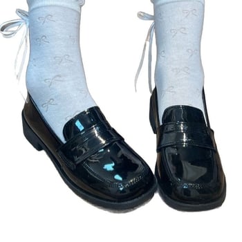 Ženske PU kožne školske cipele s okruglom nosom, niski pet 1–3 cm, gumena potplata, PU uložak