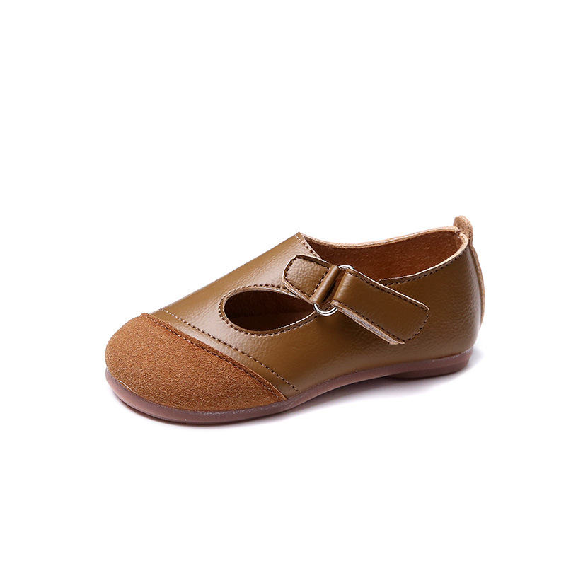 Mergaitėms princesės stiliaus PU bateliai, Velcro užsegimas, kvėpuojanti PU vidinė medžiaga, PU vidpadis, neslystantis padas