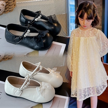 Dječje PU kožne cipele, niski gornji dio, kopčanje na Velcro, protivklizna gumena potplat, korejski stil, za djecu 4–6 godina, proljeće i jesen