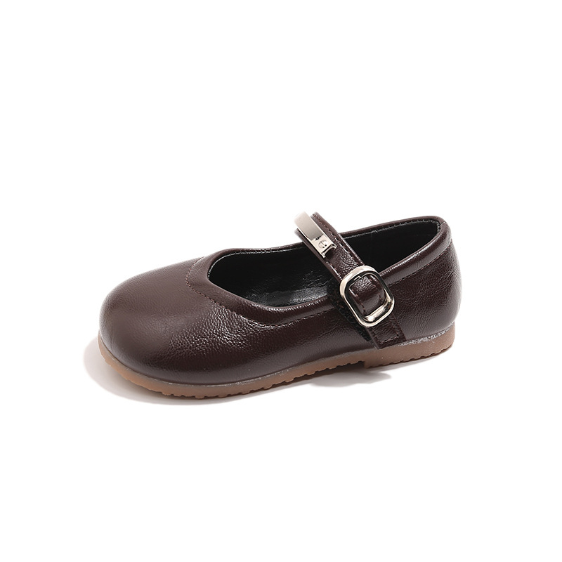 Cipele za djevojčice, korejskog stila, s Velcro zatvaranjem, PU gornji dio, gumena podloga, niski kroj, PU ulošak