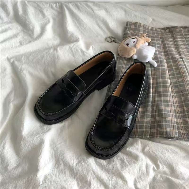 Mary Jane cipele, japanskog stila, Peep Toe, visina pete preko 8 cm, uzorak lubanje
