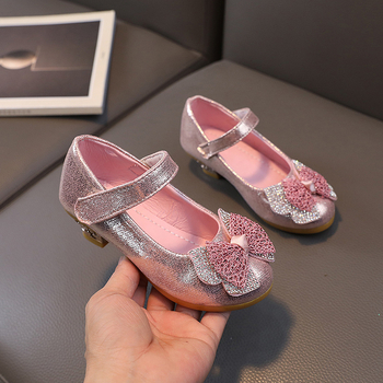 Mergaitei princesės stiliaus platforminiai bateliai – PU viršus, Velcro užsegimas, EVA įdėklas, PVC padas