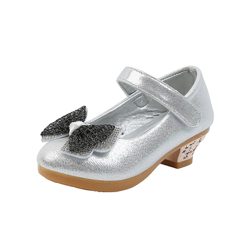 Mergaitei princesės stiliaus platforminiai bateliai – PU viršus, Velcro užsegimas, EVA įdėklas, PVC padas