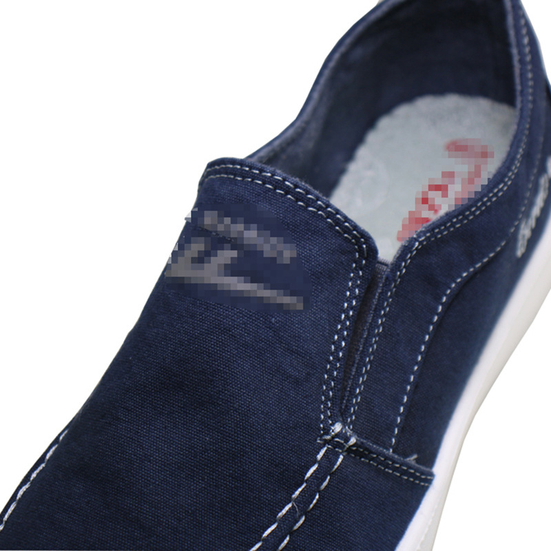 Muške platnene loaferice — casual obuće, okrugli nos, nizaki potplat, PU đon, gornji dio od platna