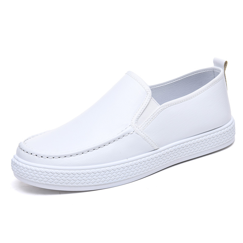 Muške tenisice za svakodnevno nošenje, slip-on, umjetna koža, okrugli nos, gumeni potplat