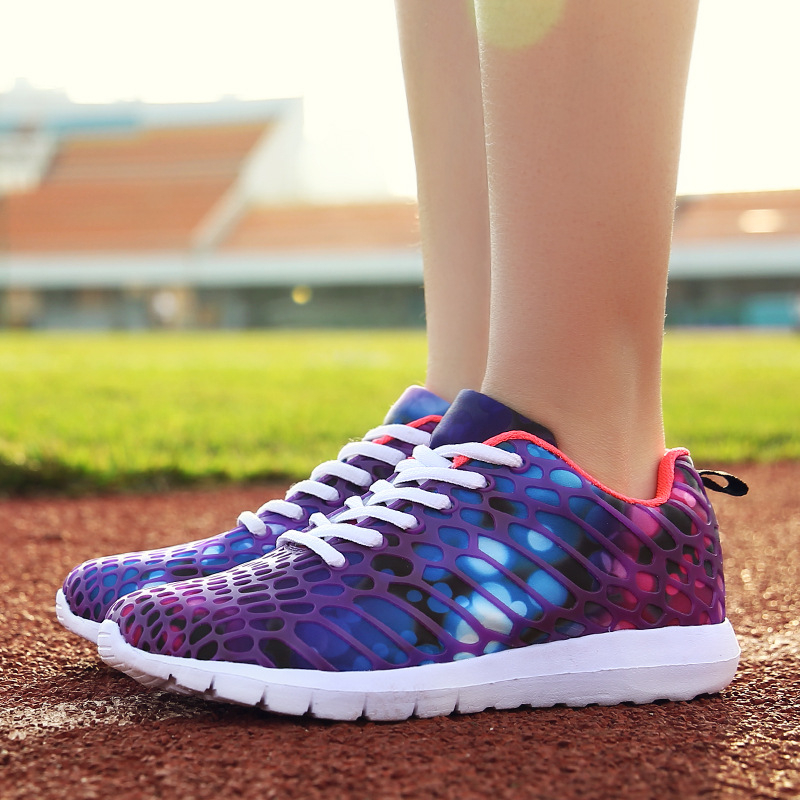 Lazy shoes, partea superioară din plasă camuflată, vârf rotund, șireturi, primăvară, unisex casual