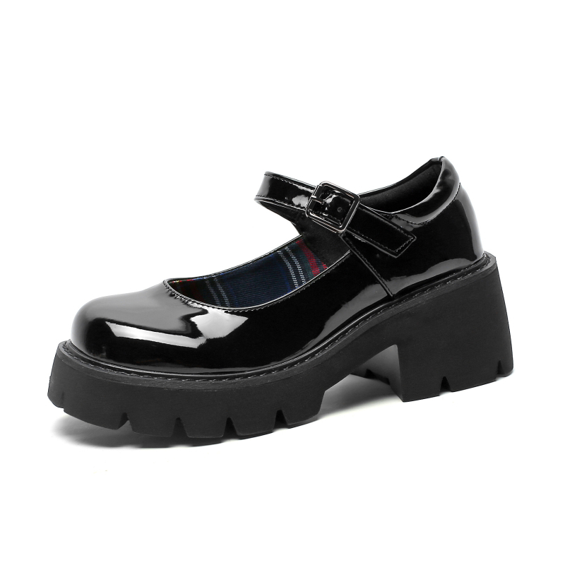 Ženske Mary Jane cipele | 6–8 cm visoki pet | Gornji dio od dvostruke teleće kože | Zatvaranje kopčom | PU potplat