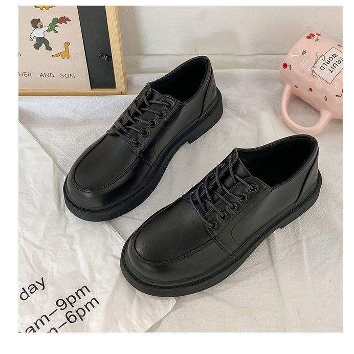 Ženske ravne cipele, britanski stil brogues, PU gornji dio, srednja visina gornje strane, nizak mačji potpetica