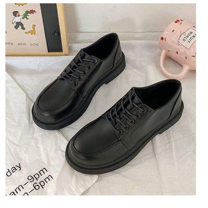 Ženske ravne cipele, britanski stil brogues, PU gornji dio, srednja visina gornje strane, nizak mačji potpetica