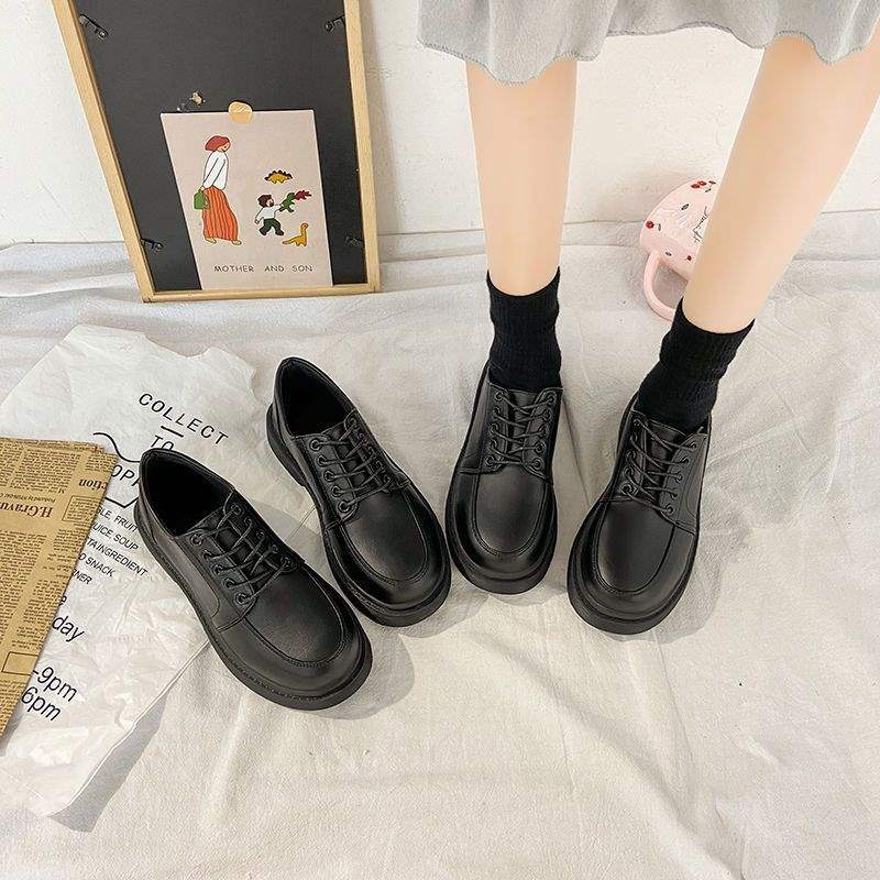 Ženske ravne cipele, britanski stil brogues, PU gornji dio, srednja visina gornje strane, nizak mačji potpetica