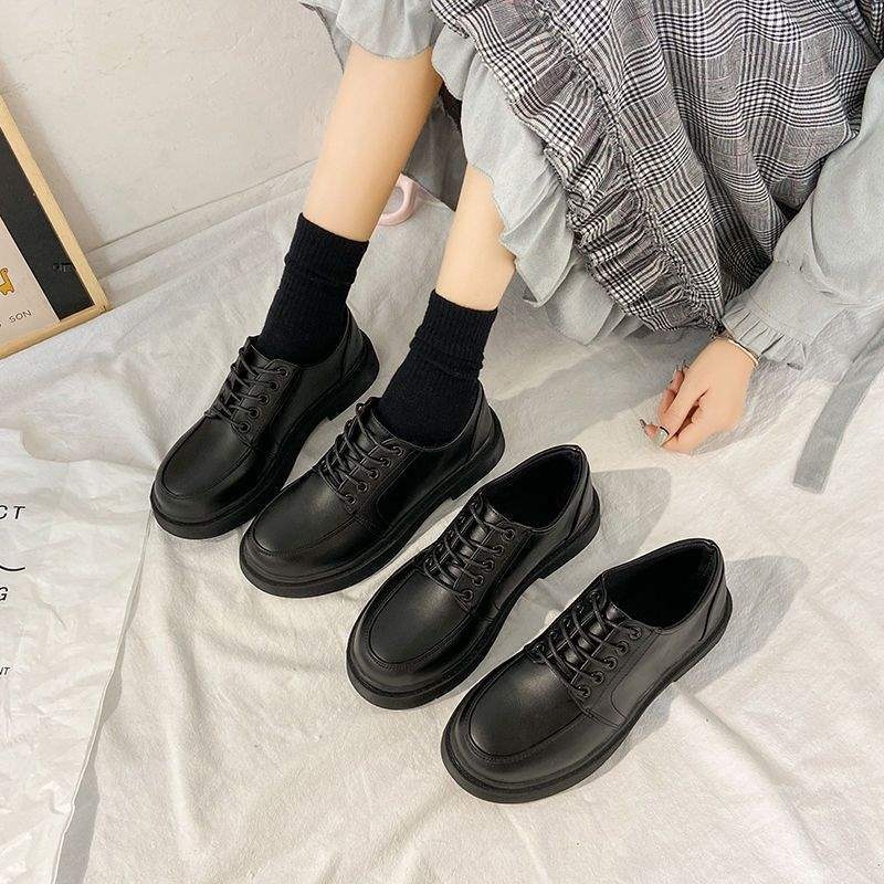 Ženske ravne cipele, britanski stil brogues, PU gornji dio, srednja visina gornje strane, nizak mačji potpetica