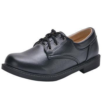 Bērnu kurpes no mākslīgās ādas PU, korejiešu stilā ar priekšējo siksnu, oficiālas skolas kurpes zēniem, gumijas zole