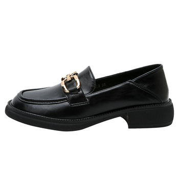 Ženske loafers s mekanim potplatom – korejski stil, okrugli vrh, vamp od mikrovlakna, podstava od mikrovlakna, gumena potplata, niski potpetice (1–3 cm)