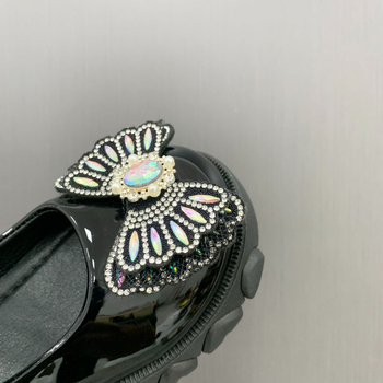 Meitenēm PU ādas kurpes ar Velcro aizdari, princeses stilā, mīksta zole, pretslīdēšana, pavasaris–rudens