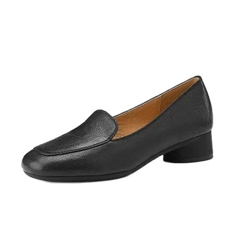 Ženske loaferice s okruglim nosom, gornji dio od mikrovlakna, slip-on, niski potplat, gumena podloga