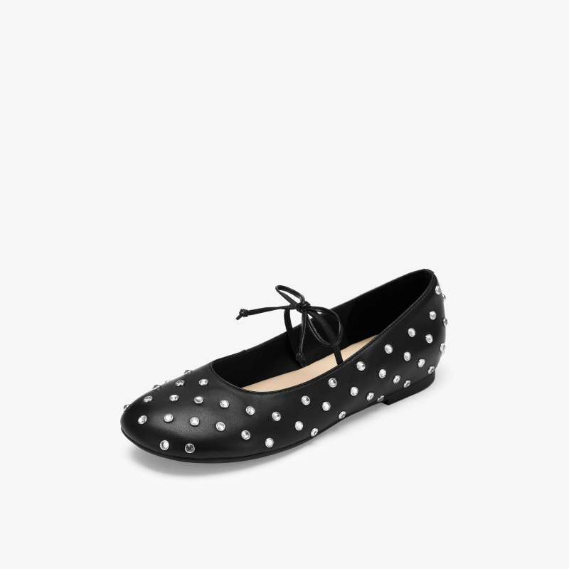 Pantofi fără toc | Forma vârfului: rotund; Material superior: super fiber; Material interior: Sheepskin; Înălțimea tocului: mic; Material talpă: rubber