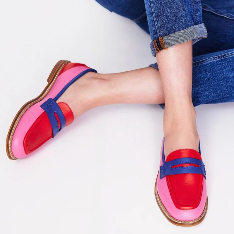Ženske loafers, okrugli vrh, PU gornji dio, niski potpetice, gumeni đon