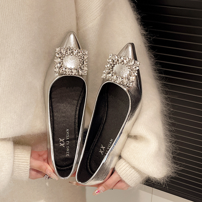 Pantofi wedges pentru femei, vârf ascuțit, partea superioară PU, toc de 6–8 cm, talpă din cauciuc