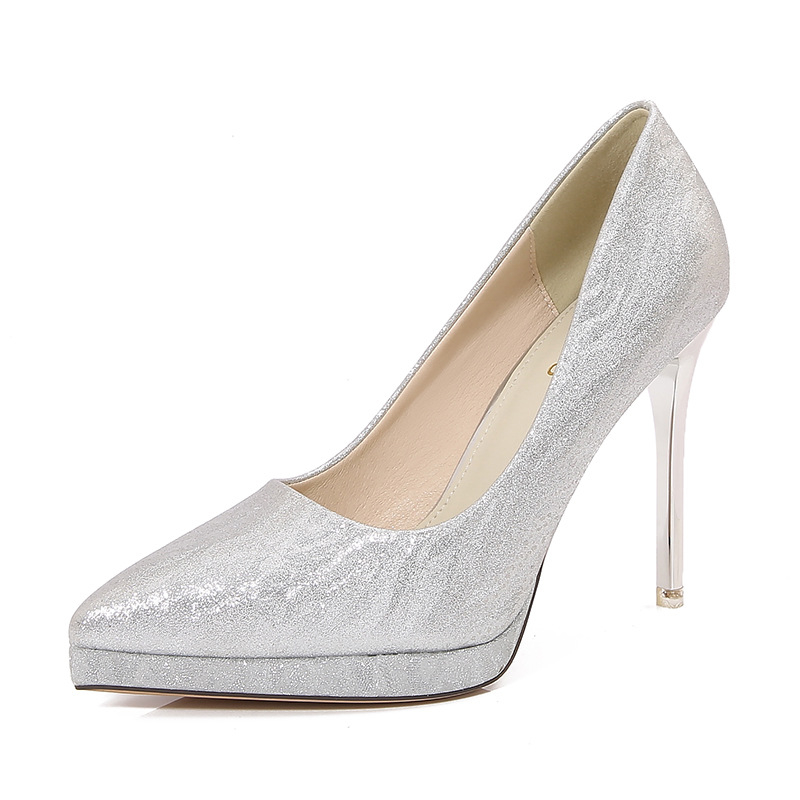 Dámske lodičky s špičatým nosom, trblietavý vrchný diel, kamienkové ozdoby, motív motýľa, mimoriadne vysoký podpätok