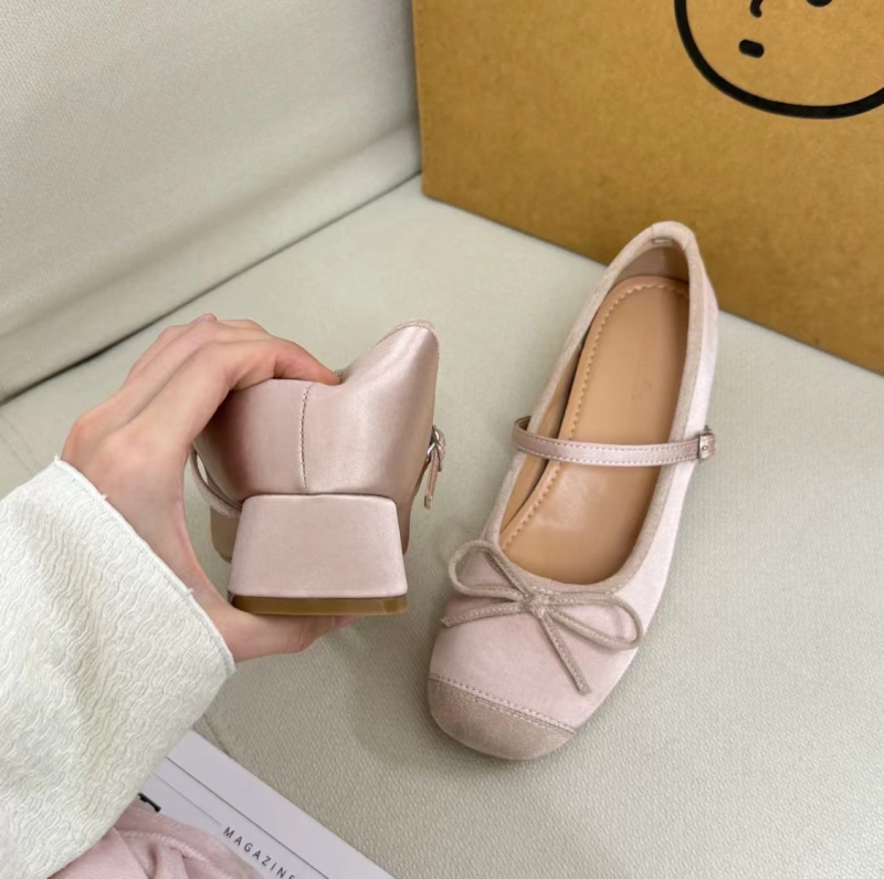 Ženske Mary Jane cipele s podizanjem od 7 cm, okrugli vrh, srednji pet 3–5 cm, gornji materijal: super vlakno, đon od gume