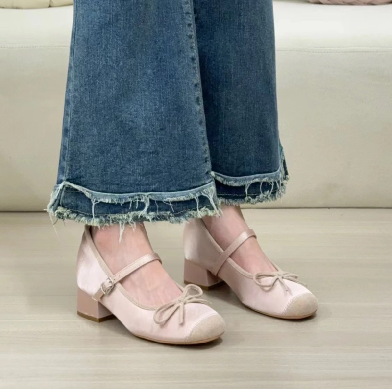 Ženske Mary Jane cipele s podizanjem od 7 cm, okrugli vrh, srednji pet 3–5 cm, gornji materijal: super vlakno, đon od gume