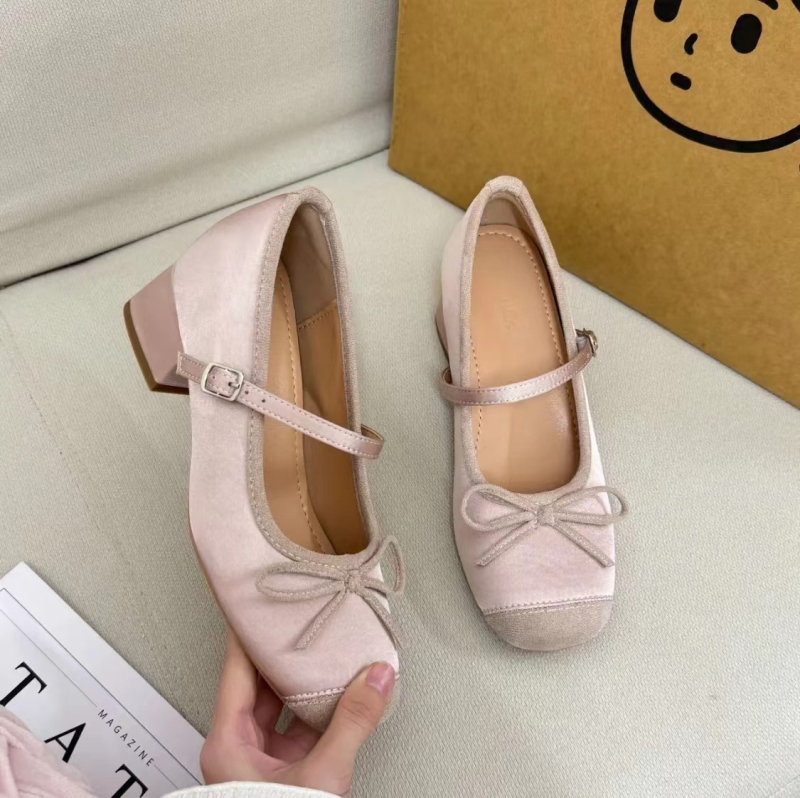 Ženske Mary Jane cipele s podizanjem od 7 cm, okrugli vrh, srednji pet 3–5 cm, gornji materijal: super vlakno, đon od gume