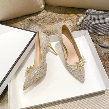 Pantofi femei cu toc – vârf ascuțit, toc 6-8 cm, toc subțire, PU partea superioară, căptușeală microfibră