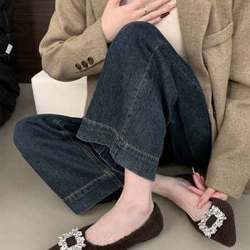 Dámske Mary Jane topánky, špičatý nos, PU horný materiál, zapínanie na pracku, nízky štvorcový podpätok 1-3 cm, kórejský štýl