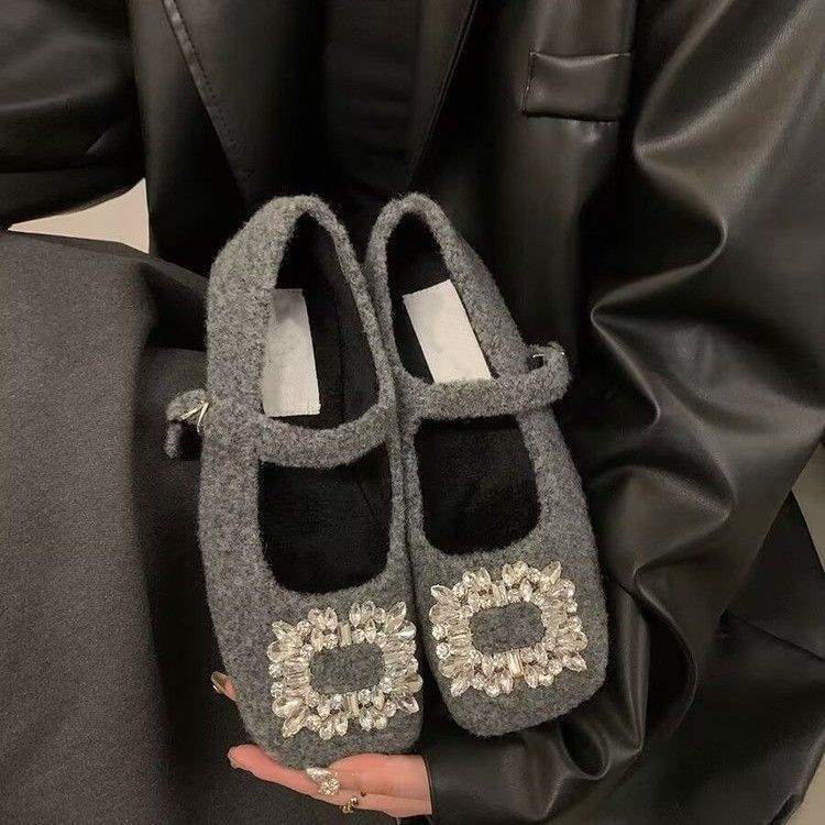 Plošne Mary Jane balerine, minimalistički stil, PU gornji dio, PU uložak, niski mačji potpetica