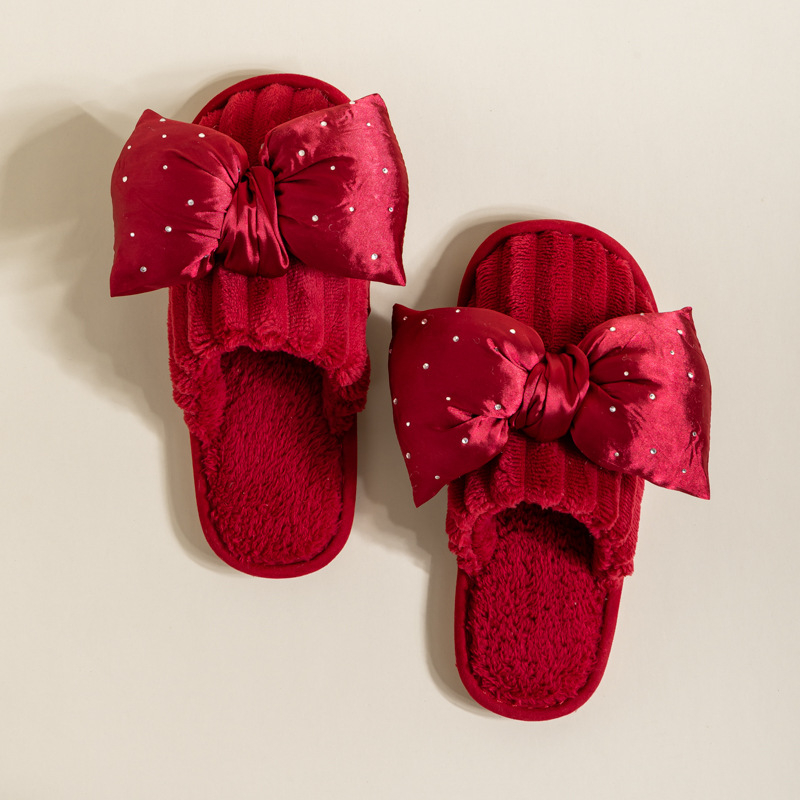 Παντόφλες για το σπίτι - Unisex; Fly-Toe Slippers; Θερμές; Παχιά σόλα; Άνω: Suede