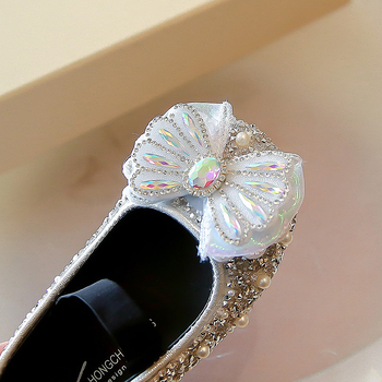 Mergaitei princesės batai – blizgi viršutinė dalis, PU vidus, PU įdėklas, gumos padas, elastinė juostelė