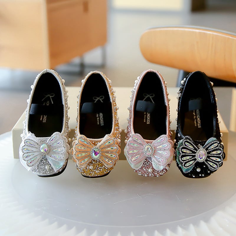 Mergaitei princesės batai – blizgi viršutinė dalis, PU vidus, PU įdėklas, gumos padas, elastinė juostelė