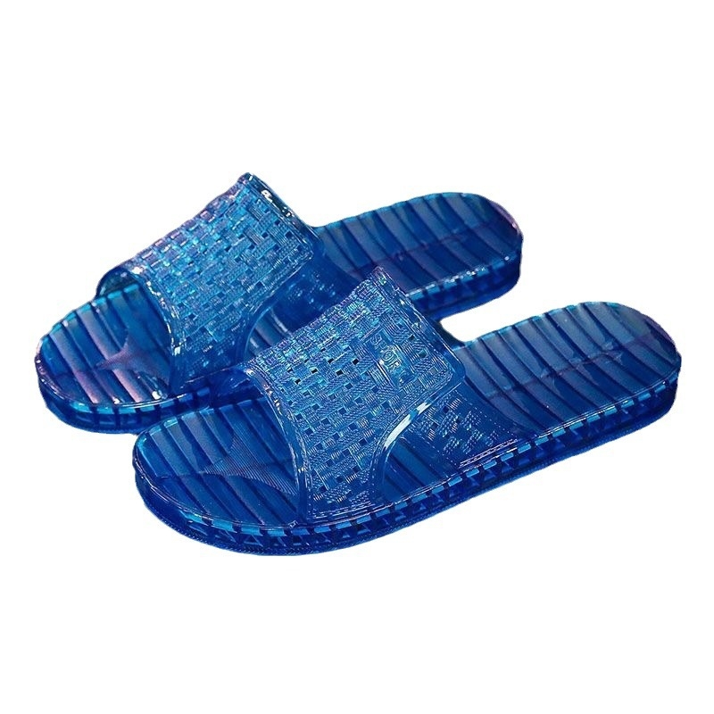 Muške kristalne PVC papuče za kućnu i vanjsku upotrebu, protuklizna potplata, injektirana potplata, Leisure stil