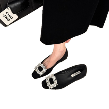 Pantofi Mary Jane pentru femei – vârf pătrat, versiune coreeană, toc mediu 3–6 cm, material superior: super fiber, material interior: super fiber