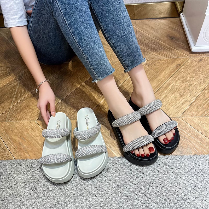 Dámske pohodlné sandále, okrúhla špička, vrchný materiál: Super fiber, podrážka: guma, vnútro: textil, leto 2025