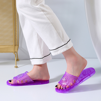 Unisex domáce papuče s PVC vrškom a PVC podrážkou, slip-on, vstrekovaná podrážka, uvoľnený štýl