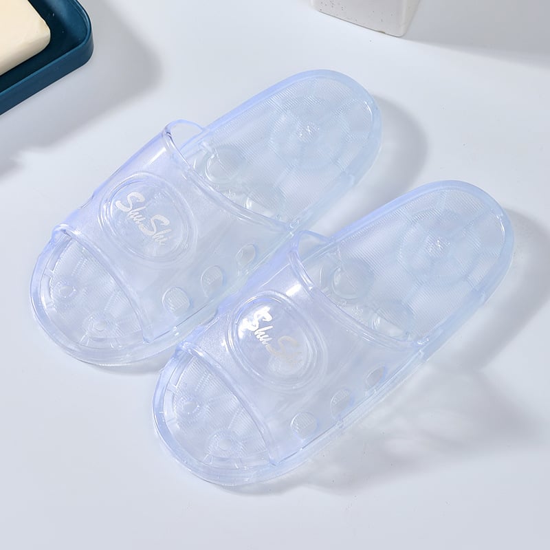 Unisex domáce papuče s PVC vrškom a PVC podrážkou, slip-on, vstrekovaná podrážka, uvoľnený štýl