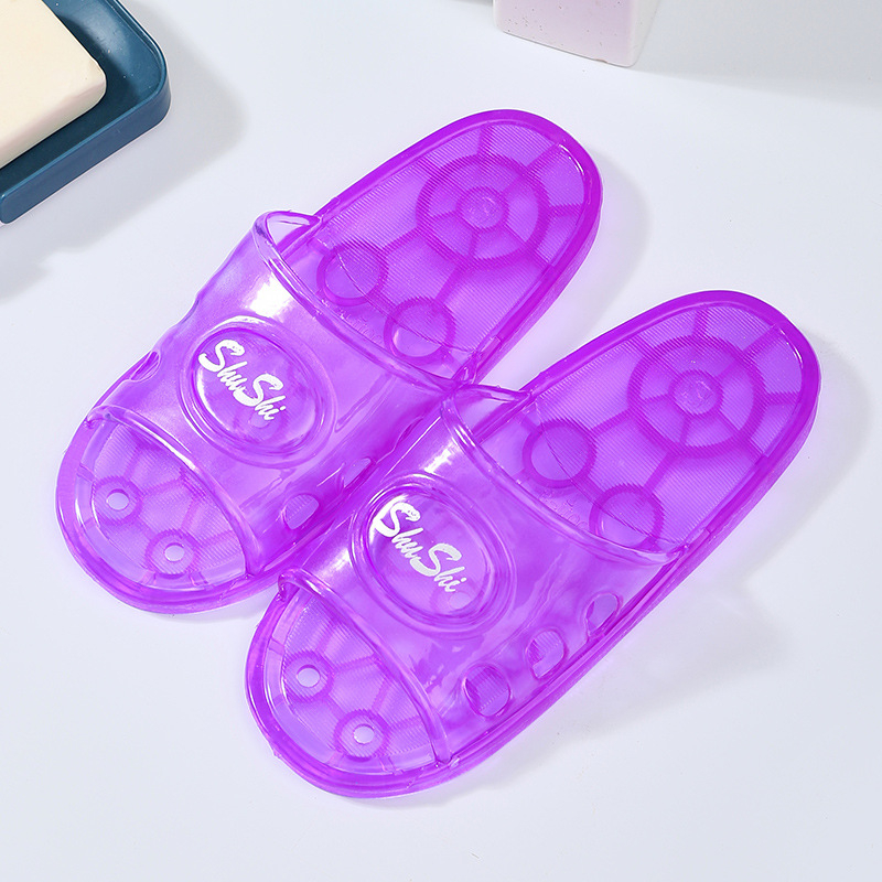 Unisex domáce papuče s PVC vrškom a PVC podrážkou, slip-on, vstrekovaná podrážka, uvoľnený štýl