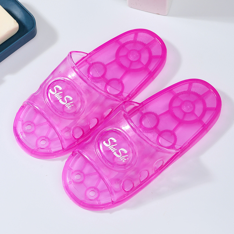 Unisex domáce papuče s PVC vrškom a PVC podrážkou, slip-on, vstrekovaná podrážka, uvoľnený štýl
