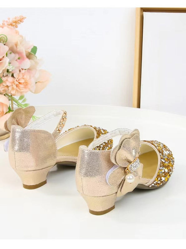 Mergaitėms skirti pasirodymų bateliai - mikropluošto viršus, 4–16 metų amžiaus