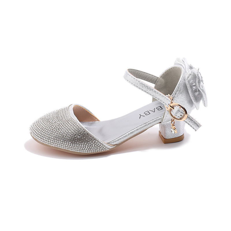 Детски обувки за момичета: PU горна част, PU стелка, гумена подметка, закопчаване с катарама