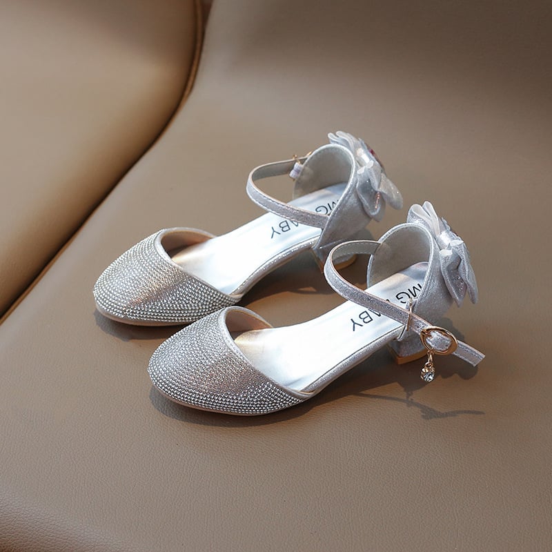 Детски обувки за момичета: PU горна част, PU стелка, гумена подметка, закопчаване с катарама