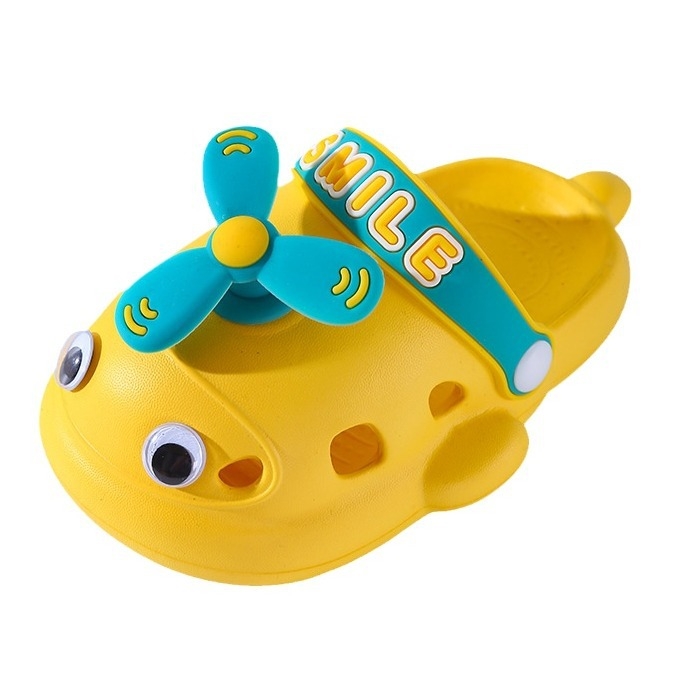 Sandale pentru copii din EVA cu găuri, model desen animat, respirante, anti-alunecare, talpă groasă, turnare prin injecție