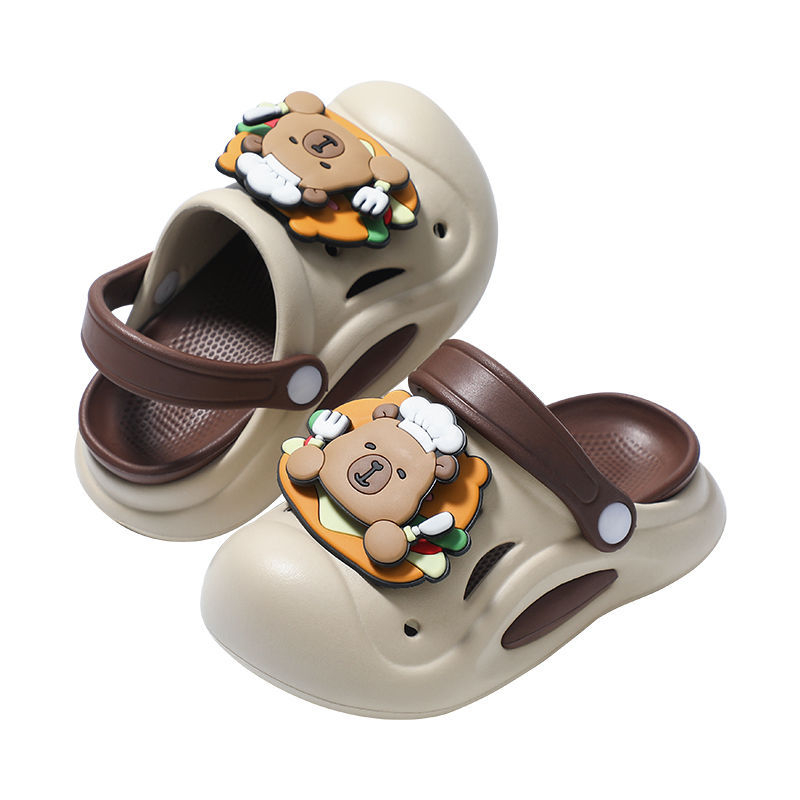 Dječje EVA sandale s rupicama, zatvorenim vrhom, protivklizne, mekani potplat, Cartoon Paradise stil, unisex, 1–6 godina